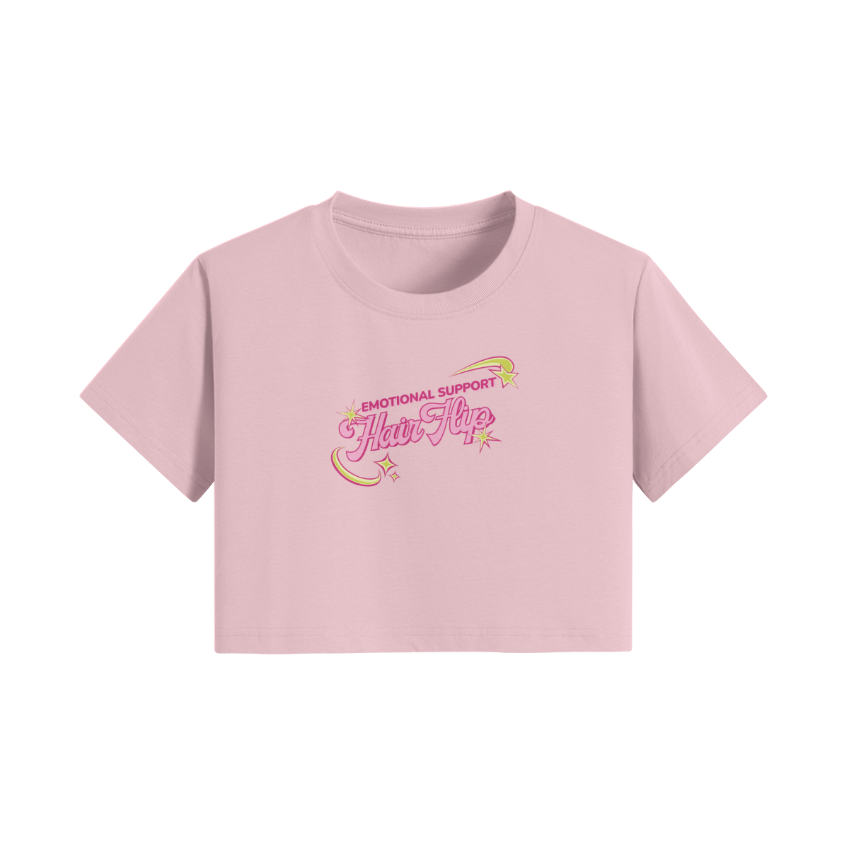Emotional Support Hair Flip Tee & Crop Top
