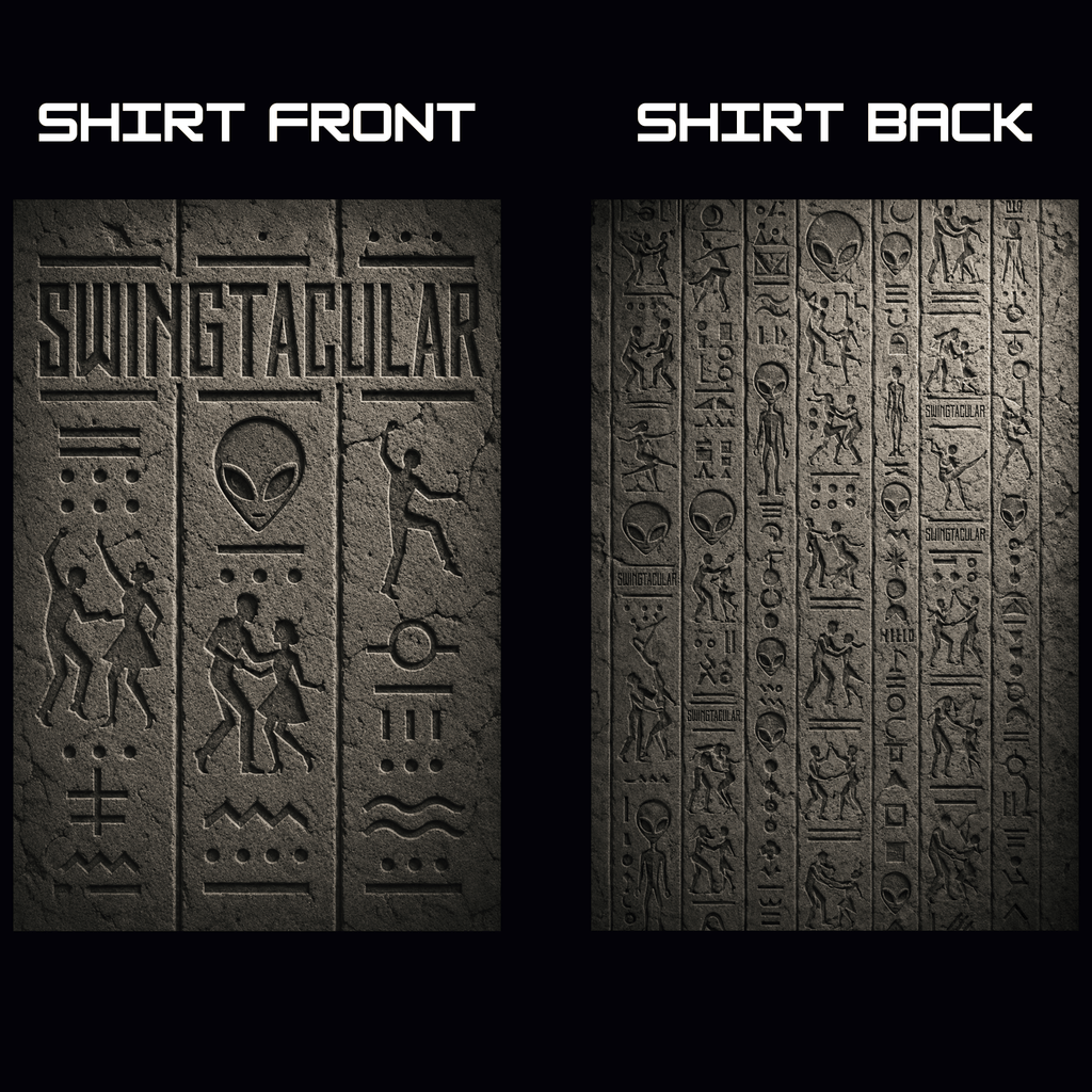 Swingtacular Alien Hieroglyphics Tee - The Convention Artifact