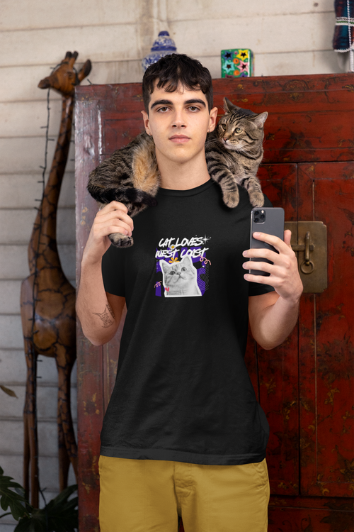 Cat Loves West Coast Swing Tee
