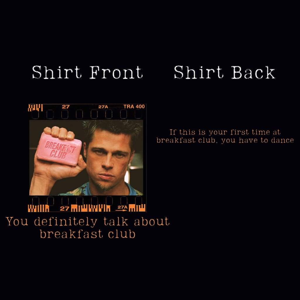 Breakfast Club Rules Tee