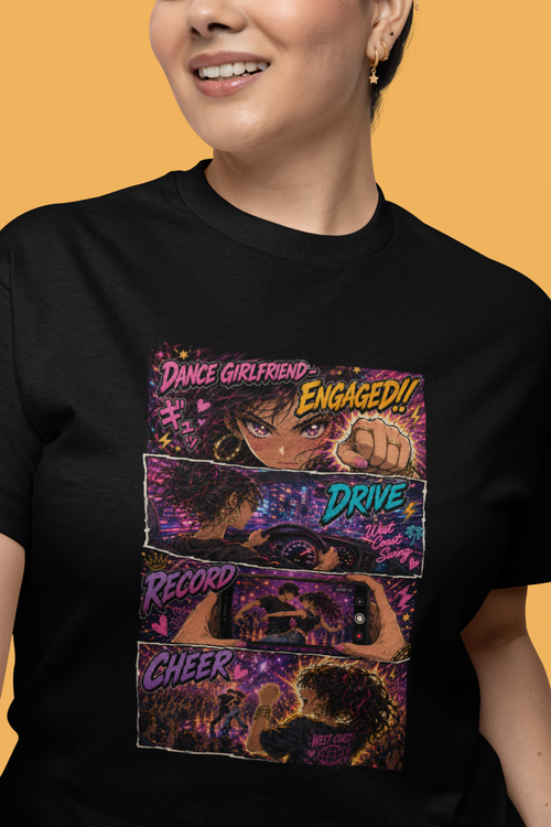 Dance Girlfriend: Engaged!! Manga Slim Fit Tee