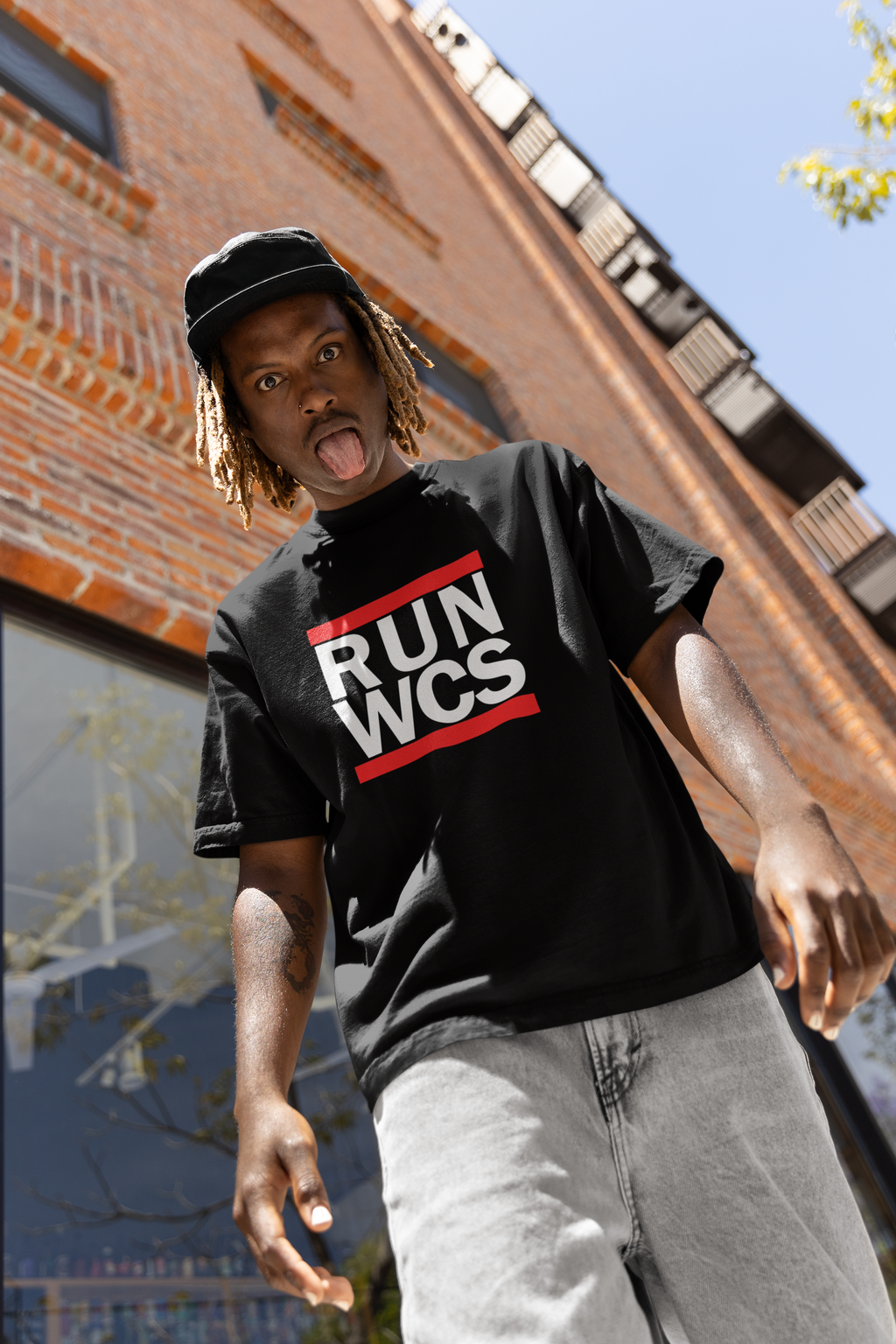 RUN WCS Tee – Old School Hip-Hop x West Coast Swing Mashup Shirt