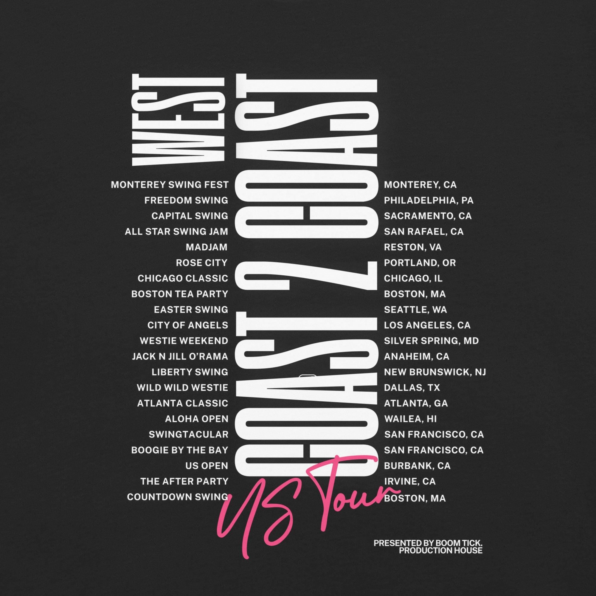 West Coast 2 Coast US Tour Tee