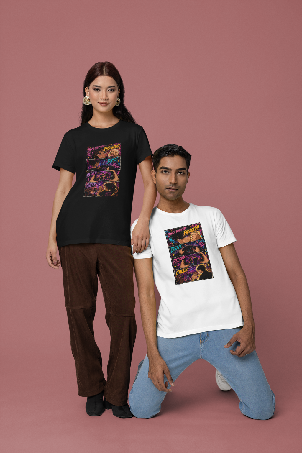 Dance Girlfriend: Engaged!! Manga Slim Fit Tee