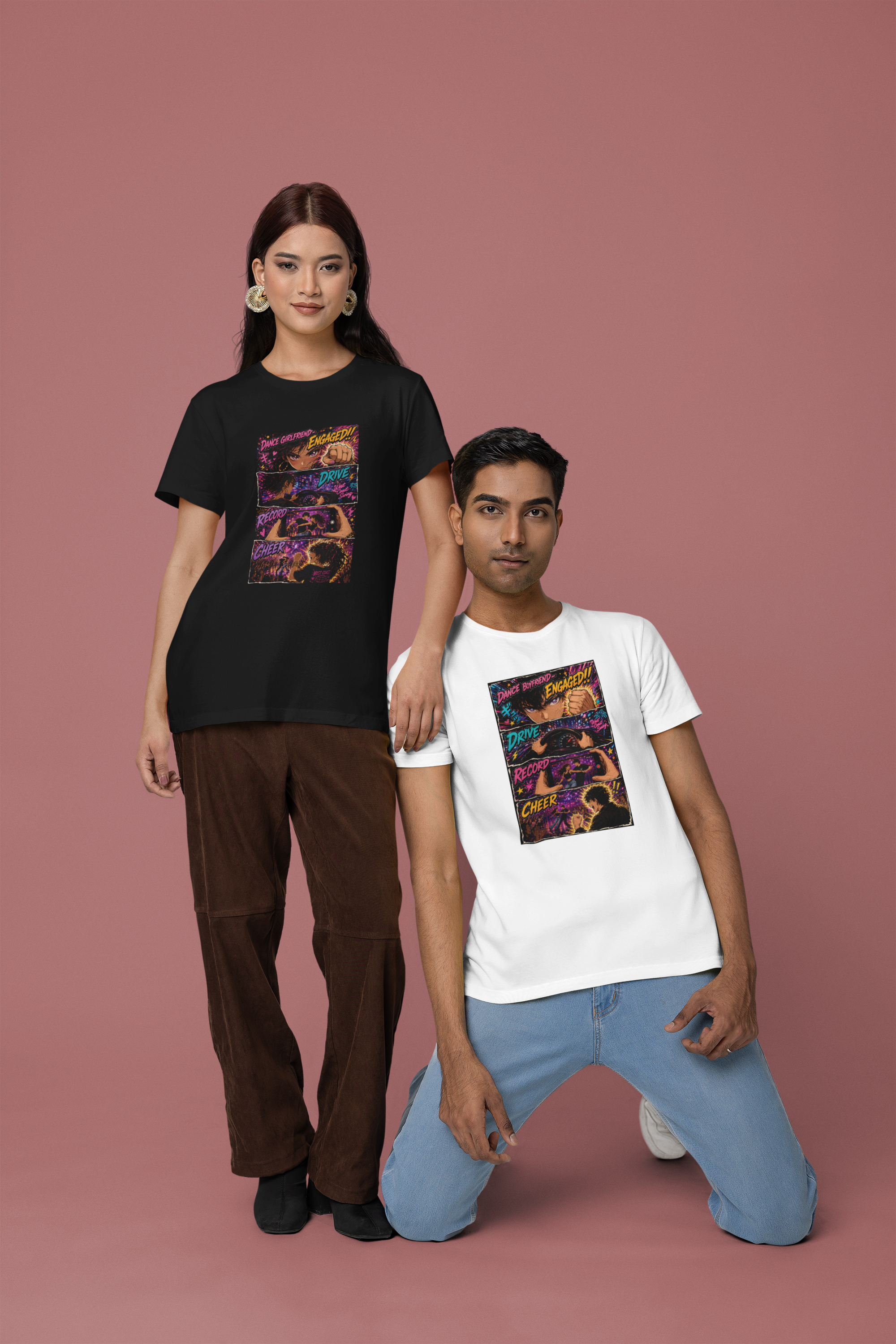 Dance Girlfriend: Engaged!! Manga Slim Fit Tee