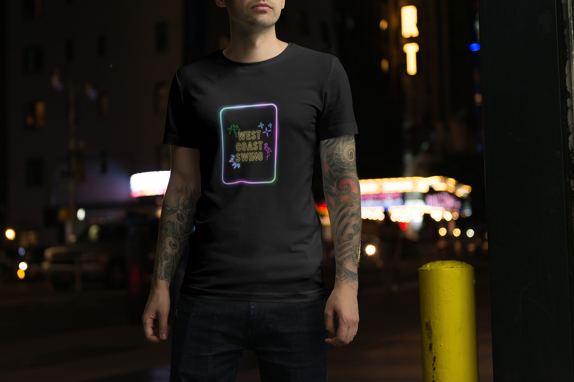 Neon Nights, Westie Lights Tee