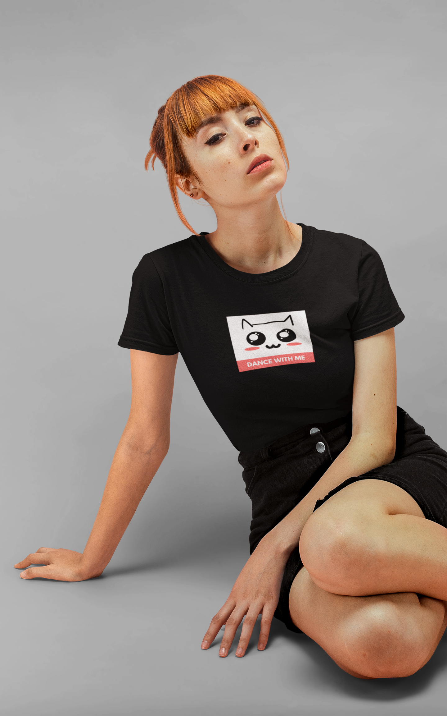 Dance With Me Kawaii Kitty Tee