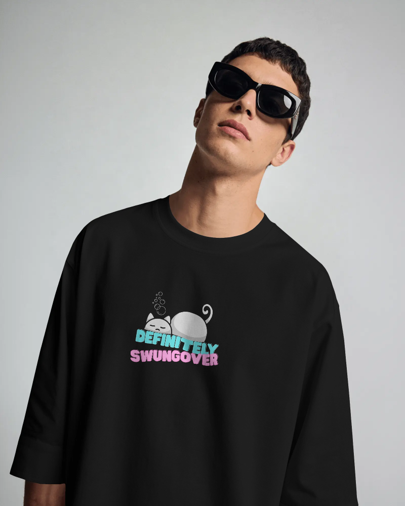 Definitely Swungover (Sleepy Cat Tee) – West Coast Swing Afterparty Shirt